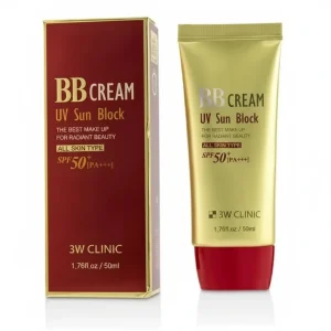 بی بی کرم 3W clinic مدل SPF50+ حجم 50میل