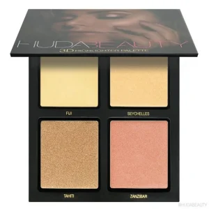 هايلايتر هدي‌بيوتي 4رنگ(های‌کپی) مدل 3D HIGHLIGHTER PALETTE رنگ گلد